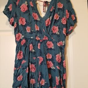 Xhilaration Blue Romper